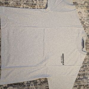 Essentials Fear Of God Light Heather Crewneck T-shirt